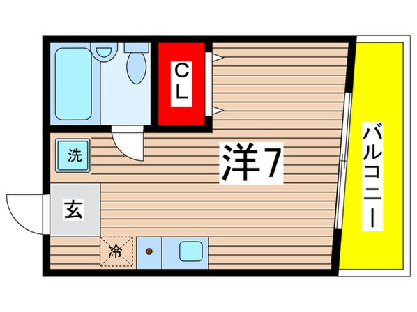 川辺３４７ビルの物件間取画像